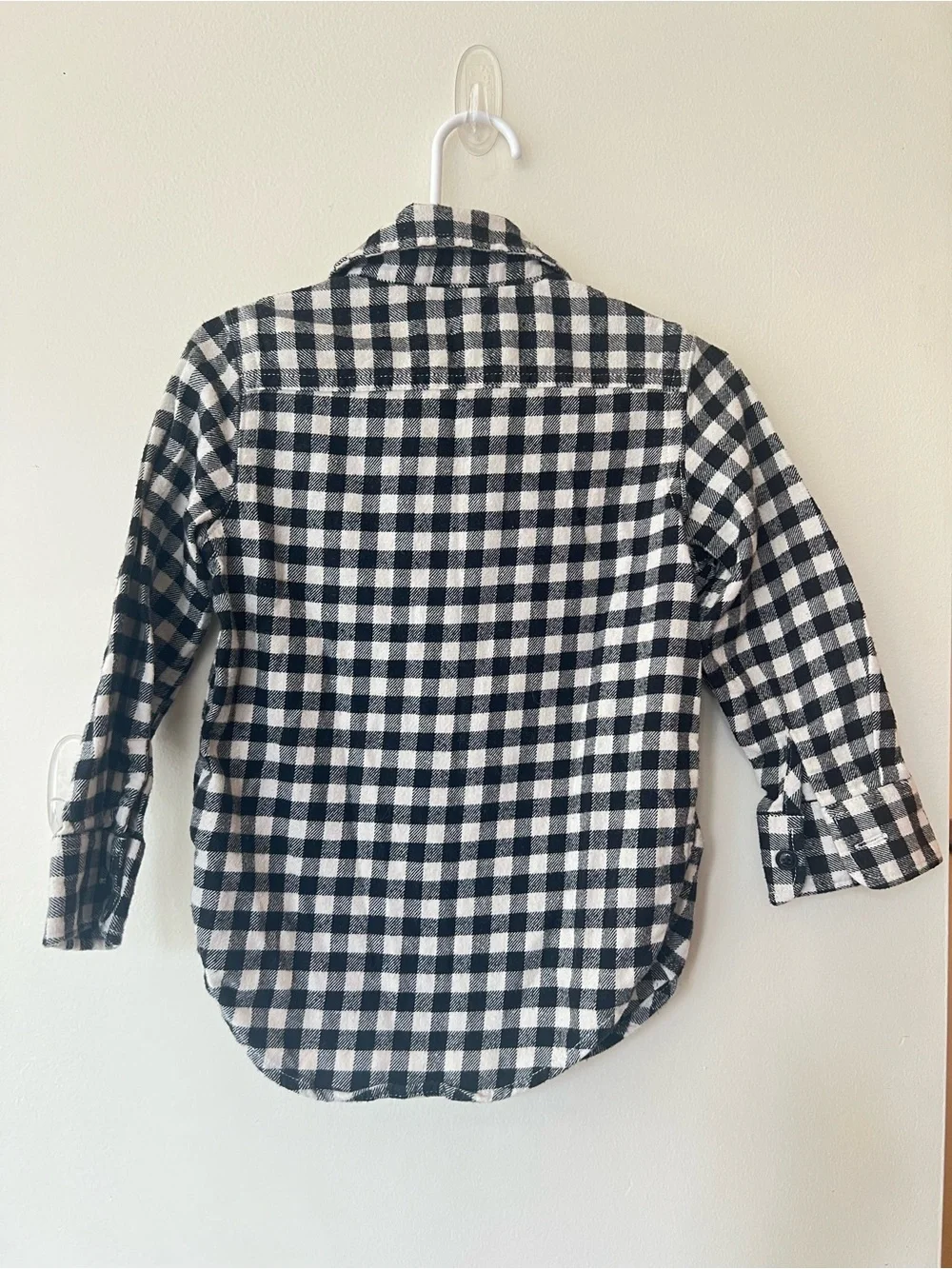 BUBDLE 3T Baby Gap Plaid Flannel + H&M Kids Navy and White Striped Sweater